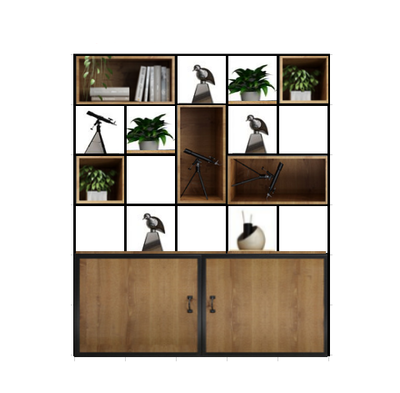 時尚木製儲物櫃 Stylish Wooden Cabinet 香港辦公室傢俬及設計工程中心 Branding Works Furniture & Office Design