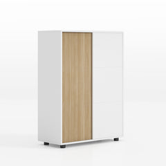 簡約辦公室可組合趟門文件櫃 Simple Office Sliding Door Wooden Cabinet 香港辦公室傢俬及設計工程中心 Branding Works Furniture & Office Design