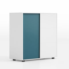 簡約辦公室可組合趟門文件櫃 Simple Office Sliding Door Wooden Cabinet 香港辦公室傢俬及設計工程中心 Branding Works Furniture & Office Design