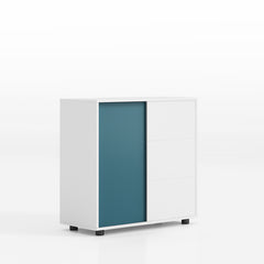簡約辦公室可組合趟門文件櫃 Simple Office Sliding Door Wooden Cabinet 香港辦公室傢俬及設計工程中心 Branding Works Furniture & Office Design