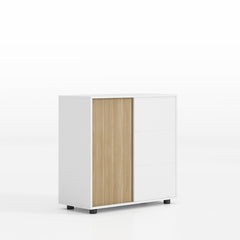簡約辦公室可組合趟門文件櫃 Simple Office Sliding Door Wooden Cabinet 香港辦公室傢俬及設計工程中心 Branding Works Furniture & Office Design