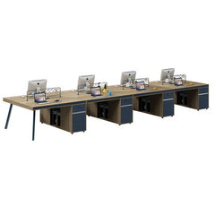 辦公檯 寫字檯 工作檯 E1 環保板材 鋼腳 板腳 上線 側櫃 staff desk table workstation office furniture