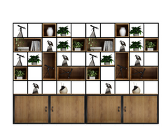 時尚木製儲物櫃 Stylish Wooden Cabinet 香港辦公室傢俬及設計工程中心 Branding Works Furniture & Office Design