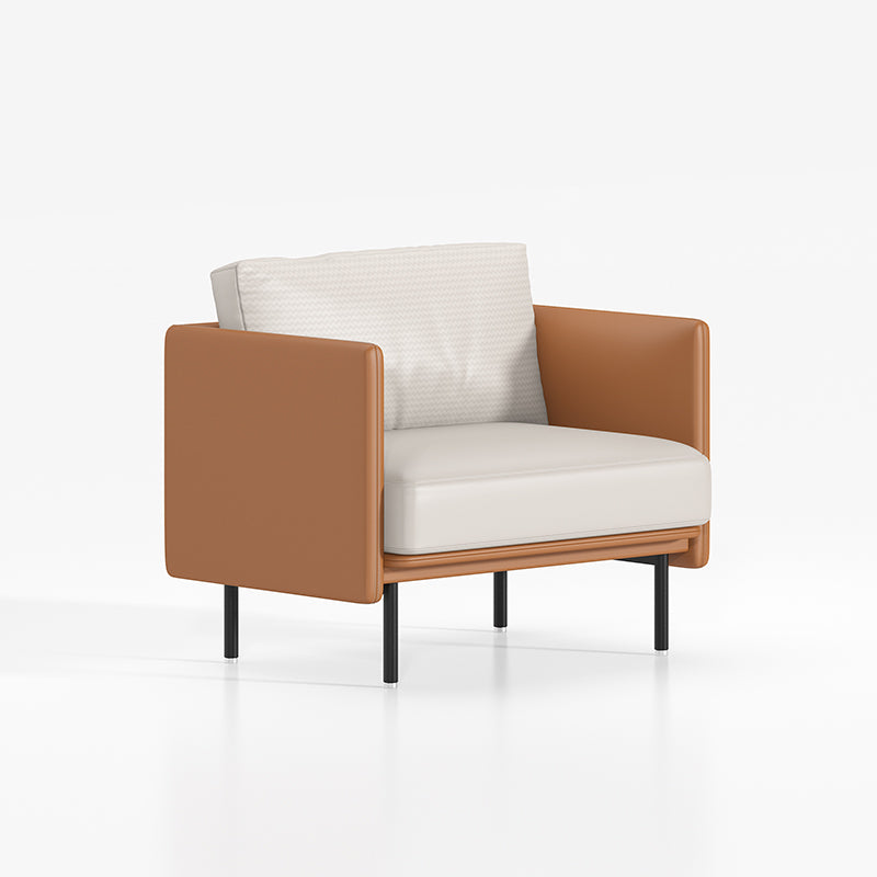現代商務辦公室組合皮質梳化 Modern Office Combination Leather Sofa 香港辦公室傢俬及設計工程中心 Branding Works Furniture & Office Design