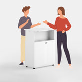 機械鎖儲物櫃 Cabinet w/lock 香港辦公室傢俬及設計工程中心 Branding Works Furniture & Office Design