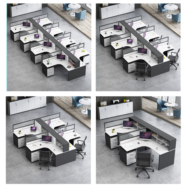 L型辦公枱 辦公檯 寫字檯 工作檯 E1 環保板材 板腳 上線 屏風 側櫃  L-Shape Office Desk staff desk table workstation office furniture
