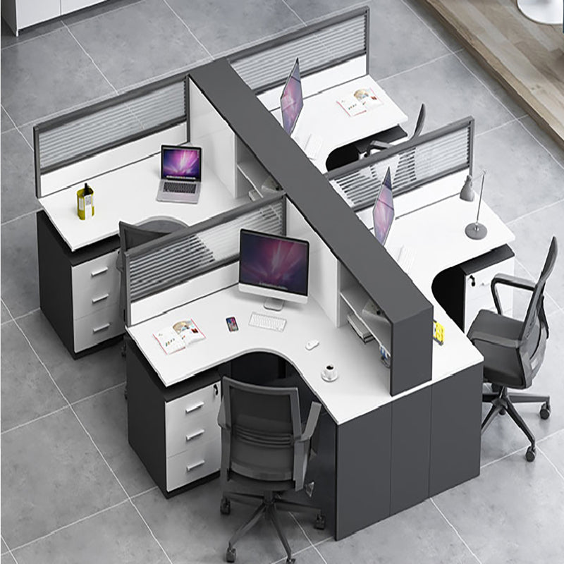 L型辦公枱 辦公檯 寫字檯 工作檯 E1 環保板材 板腳 上線 屏風 側櫃  L-Shape Office Desk staff desk table workstation office furniture