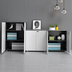 辦公室可組合文件收納木製櫃 Office Combination File Storage Wooden Cabinet 香港辦公室傢俬及設計工程中心 Branding Works Furniture & Office Design