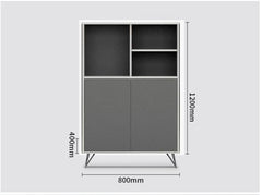 現代簡約木製文件矮柜 Modern Simple Short Wooden File Cabinet 香港辦公室傢俬及設計工程中心 Branding Works Furniture & Office Design