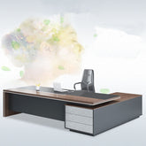 大氣 髮絲鋼 仿石紋 老闆桌 辦公室 簡約 現代 辦公家具 單人 經理桌 主管 辦公桌 組合 時尚 辦公 用品 家具 設計 職員枱 工作枱 服務