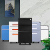 鋼製文件活動櫃 Steel Mobile Pedestal Cabinet 香港辦公室傢俬及設計工程中心 Branding Works Furniture & Office Design