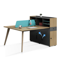 高櫃 環保板材 實木桌腳 多功能 固定櫃 木製 辦公室 簡約 現代 辦公家具 辦公桌 組合 時尚 辦公 用品 家具 設計 職員枱 工作枱 服務 環保板材