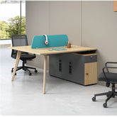 環保板材 實木桌腳 多功能 固定櫃 木製 辦公室 簡約 現代 辦公家具 辦公桌 組合 時尚 辦公 用品 家具 設計 職員枱 工作枱 服務 環保板材