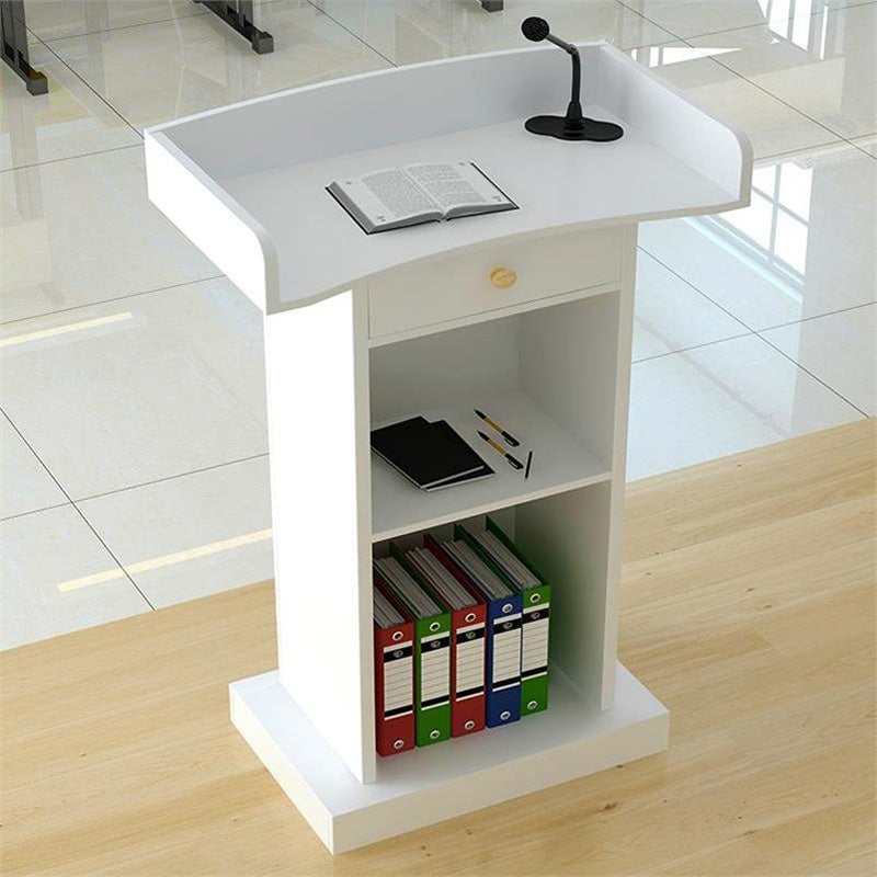 禮堂演講台 School Hall Wooden Podium 香港辦公室傢俬及設計工程中心 Branding Works Furniture & Office Design