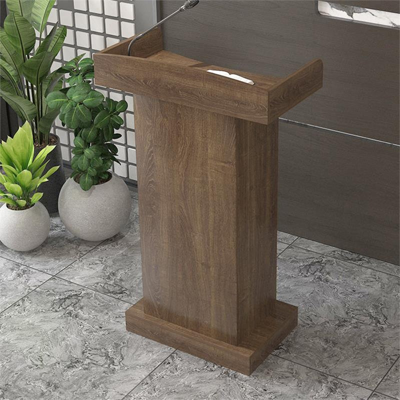 禮堂演講台 School Hall Wooden Podium 香港辦公室傢俬及設計工程中心 Branding Works Furniture & Office Design