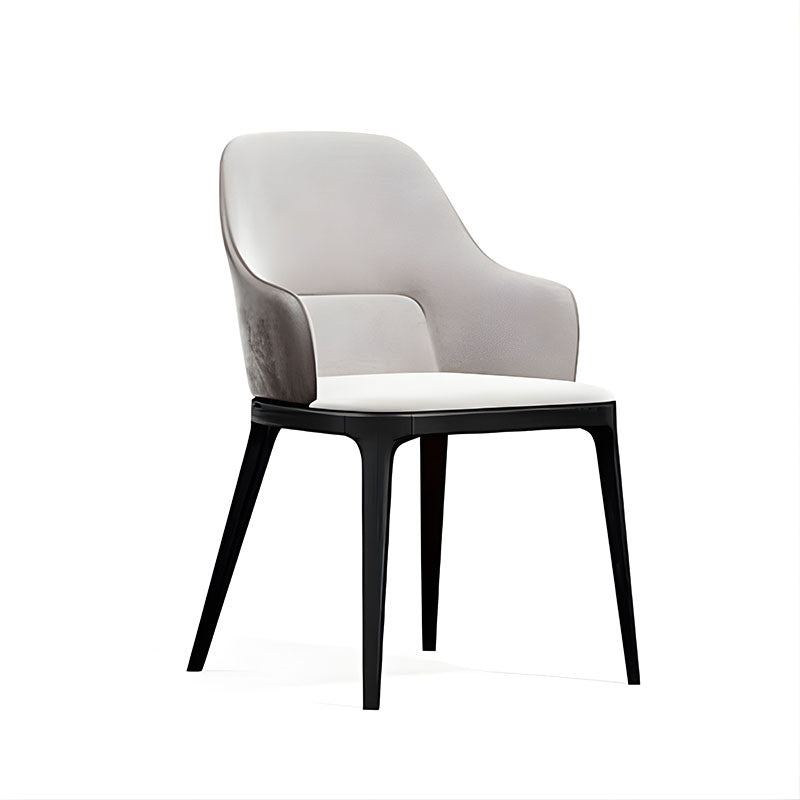 奢華餐廳餐椅設計，輕奢餐椅，多款風格包括棕色皮革扶手椅、木質框架與軟墊座面，置於現代室內環境，提供舒適用餐座位。Luxury restaurant dining chairs in various styles, including brown leather armchairs with wooden frames and cushioned seats in modern settings for comfortable dining.minimalist dining chair hong kong、velvet dining chair、leather armchair cafe.