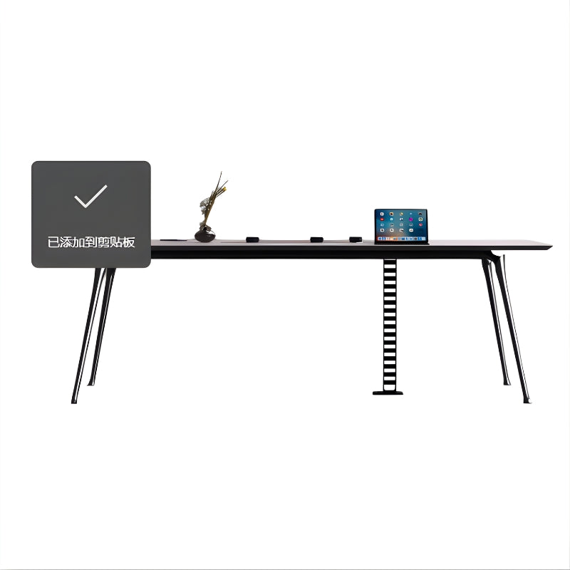 現代灰色會議枱 | 智能走線系統 | 行政會議桌Modern Gray Conference Table with Cable Management