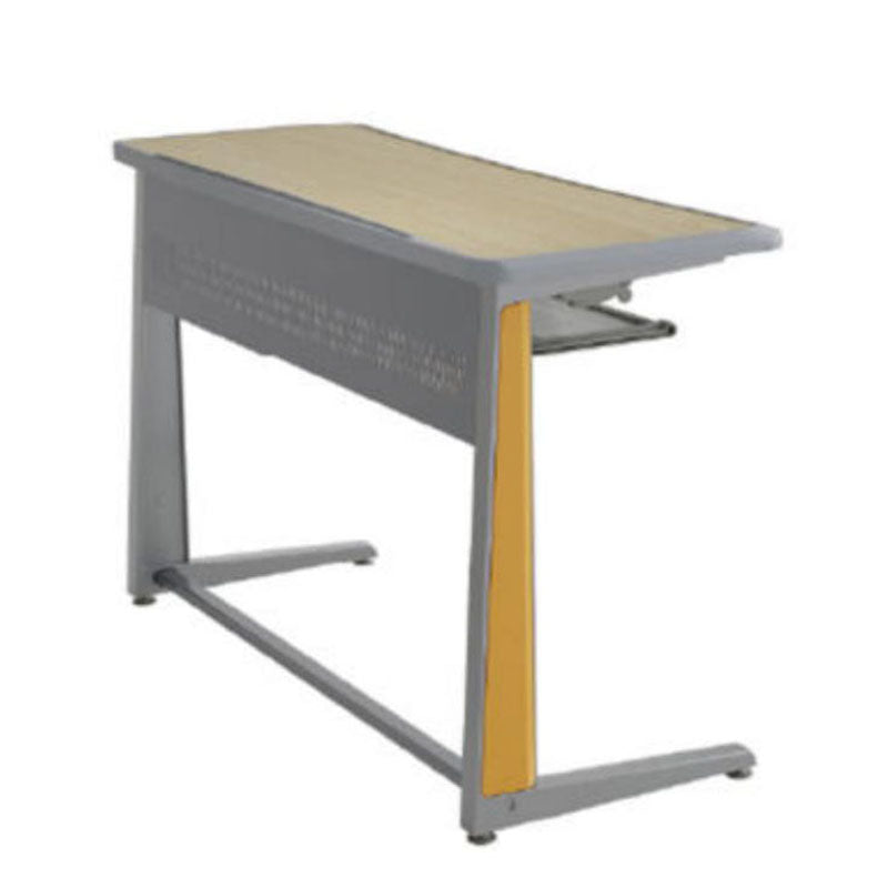 高級鋁合金課桌椅現代教室佈置，多套學生桌椅整齐排列，採用人體工學設計，適合學校培訓課室傢俬。Premium aluminum alloy school desk and chair set displayed in modern classroom layout, ergonomic design for students learning environment.