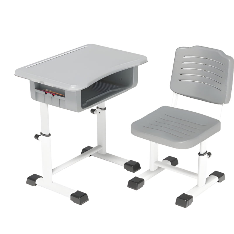 升降學生書枱椅，具穩固鋼製框架、儲物層及防滑設計，是香港學校課室、補習社及家用學習桌椅的優選 Adjustable student desks and chairs with a sturdy steel frame, storage layer and anti-slip design are the preferred choice for classrooms in Hong Kong schools, tutorial centers and home study desks and chairs.