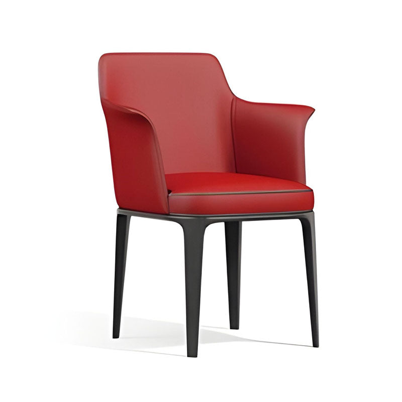 奢華餐廳餐椅設計，輕奢餐椅，多款風格包括棕色皮革扶手椅、木質框架與軟墊座面，置於現代室內環境，提供舒適用餐座位。Luxury restaurant dining chairs in various styles, including brown leather armchairs with wooden frames and cushioned seats in modern settings for comfortable dining.minimalist dining chair hong kong、velvet dining chair、leather armchair cafe.