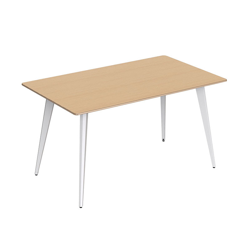 輕奢仿大理石紋餐桌|白色石紋桌面搭配黑色金屬中柱腳，四人位現代餐廳皮質餐椅組合。現代簡約咖啡餐桌|淺木紋桌面白色中柱圓盤底座，搭配曲木靠背椅，休閒咖啡廳雙人座位。Modern cafe table with light wood top and white pedestal base, paired with curved plywood chairs, casual coffee shop seating。Luxury faux marble dining table, white stone-look top with black pedestal base, modern 4-person leather chair dining set