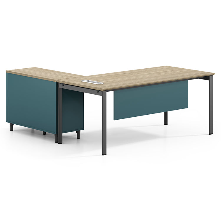 主管檯 E1 環保板材 鋼腳 實木腳 板腳 側櫃 executive manager boss table desk furniture