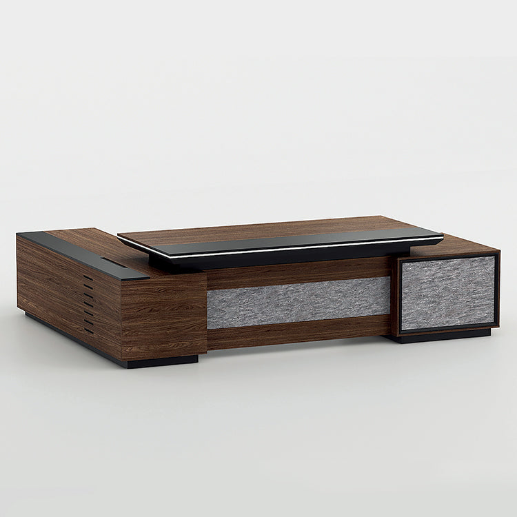 主管檯 E1 環保板材 鋼腳 實木腳 板腳 側櫃 executive manager boss table desk furniture