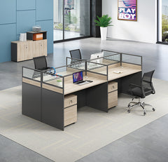 辦公檯 寫字檯 工作檯 E1 環保板材 鋼腳 實木腳 板腳 上線 屏風 側櫃 活動櫃 staff desk table workstation office furniture