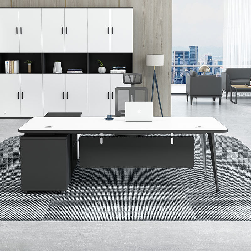 主管檯 E1 環保板材 鋼腳 側櫃 executive manager boss table desk furniture