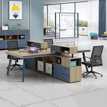 職員組合四人辦公枱 Modern Staff Office Desk
