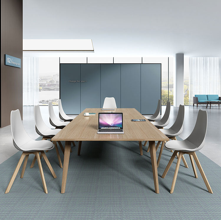 現代 長桌 實木 長方桌 簡約 胡桃色 橡木色 白色 服務 設計概念 服務客戶 室內 設計 傢私 仿真木紋 塑合板 紋理美觀 色澤 淡雅