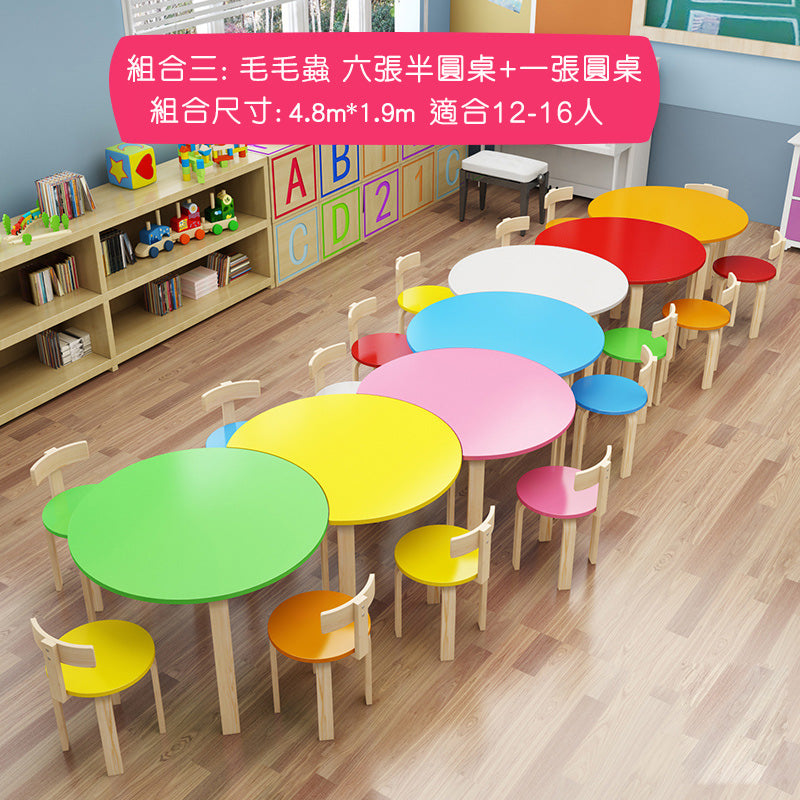 彩色幼稚園桌 Colorful Kindergarden Desk 香港辦公室傢俬及設計工程中心 Branding Works Furniture & Office Design