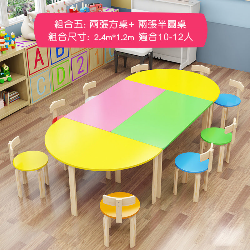 彩色幼稚園桌 Colorful Kindergarden Desk 香港辦公室傢俬及設計工程中心 Branding Works Furniture & Office Design