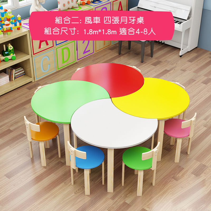 彩色幼稚園桌 Colorful Kindergarden Desk 香港辦公室傢俬及設計工程中心 Branding Works Furniture & Office Design