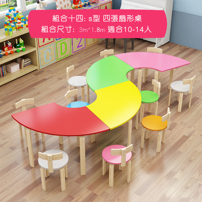 彩色幼稚園桌 Colorful Kindergarden Desk 香港辦公室傢俬及設計工程中心 Branding Works Furniture & Office Design