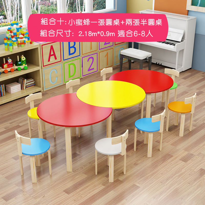 彩色幼稚園桌 Colorful Kindergarden Desk 香港辦公室傢俬及設計工程中心 Branding Works Furniture & Office Design