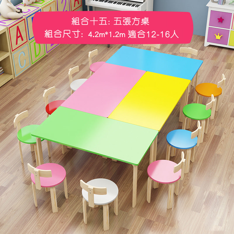 彩色幼稚園桌 Colorful Kindergarden Desk 香港辦公室傢俬及設計工程中心 Branding Works Furniture & Office Design